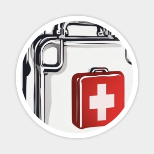 Emergency First Aid Kit Illustration No. 799 Magnet